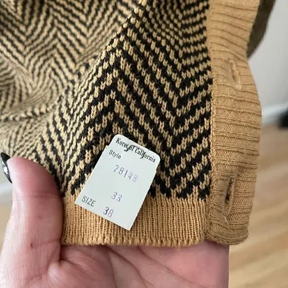 New Vintage 70s KORET OF CALIFORNIA wool sweater sz 38 - Picture 4 of 12